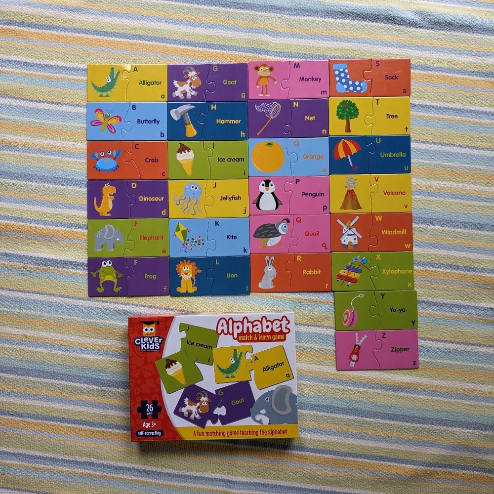 Alphabet matching game